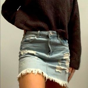 forever 21 jean skirt